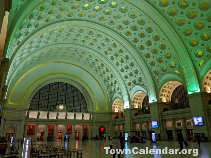 The main hall of Union Station provides a grand entrance for those who visit DC by train