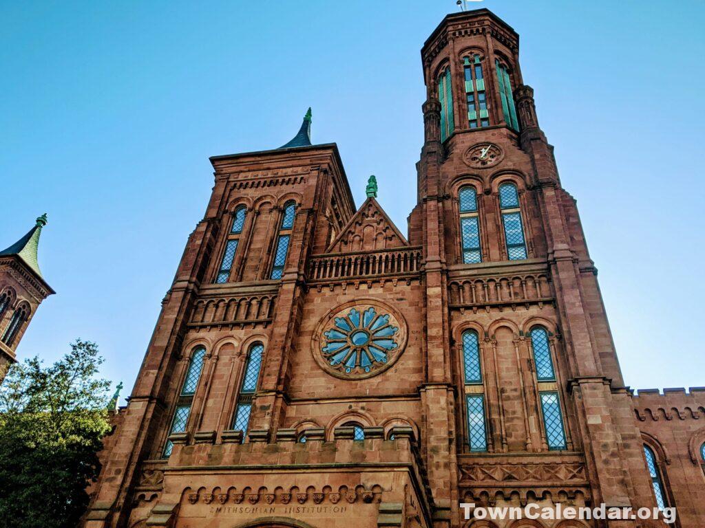 The Smithsonian Castle is the first museum to open on the mall every day.